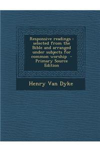 Responsive Readings