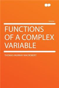Functions of a Complex Variable