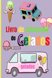 Livro de Coloração de Gelados