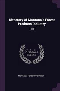 Directory of Montana's Forest Products Industry