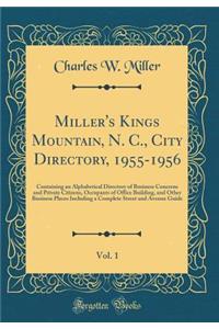 Miller's Kings Mountain, N. C., City Directory, 1955-1956, Vol. 1