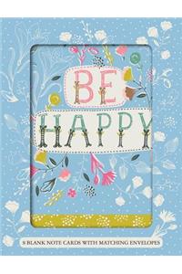 Be Happy Boxed Notecards