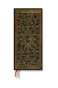 Paperblanks 2024 Restoration the Queen's Binding 18-Month MIDI Horiztonal Elastic Band Closure 208 Pg 80 GSM