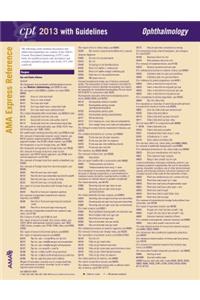 CPT 2013 Express Reference Coding Card Ophthalmology