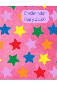 Childminder Diary 2020: Day to a page planner with space for notes and to do list every day. Hourly appointments to organize your childcare bookings easily. Pink with multi