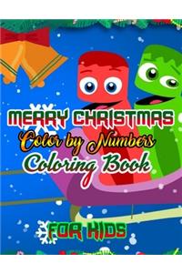 Merry Christmas Color by Numbers Coloring Book for Kids