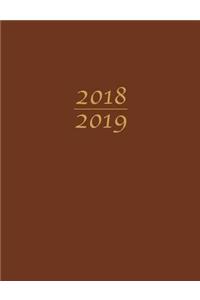 Large 2019 Planner Brown