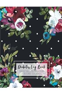 Diabetes Log Book Daily Blood Glucose Record Journal