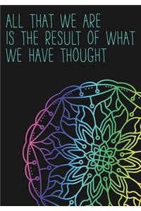 All That We Are is The Result of What We Have Thought