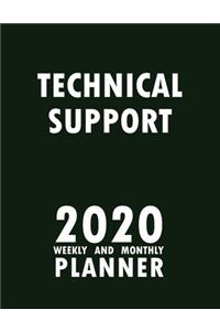 Technical Support 2020 Weekly and Monthly Planner