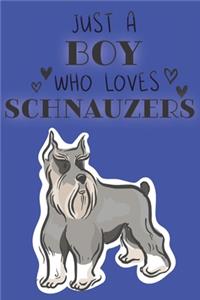 Just A Boy Who Loves Schnauzers