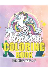 Unicorn Coloring Book for Kids Ages 2-4