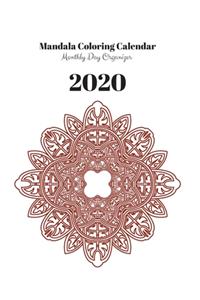 Mandala Coloring Calendar 2020