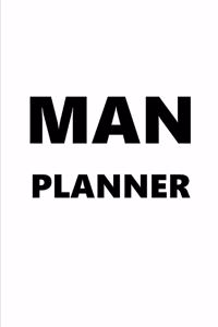 2020 Weekly Planner For Men Man Planner Black Font White Design 134 Pages