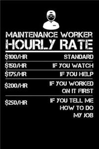 Maintenance Worker Hourly Rate