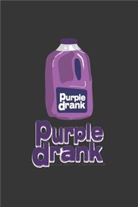 Purple Drank Tall Notebook