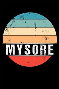 Mysore: 100 Pages 6 'x 9' - Travel Journal or Notebook