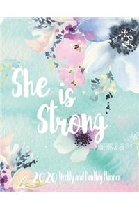 2020 Planner She Is Strong Proverbs 31