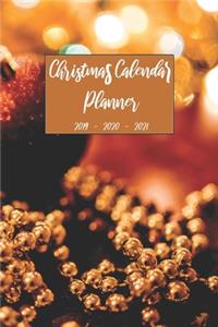 Christmas Calendar Planner 2019 2020 2021