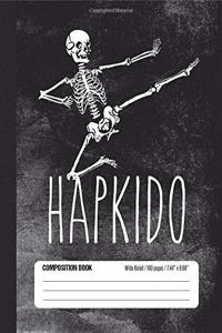 Hapkido Composition Book Wide Ruled 100 pages (7.44 x 9.69)