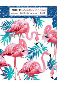 2018-19 Monthly Planner, August 2018 - December 2019