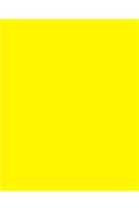 School Composition Book Yellow Color Simple Plain Yellow 130 Pages