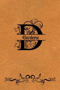 Split Letter Personalized Name Journal - Darlene