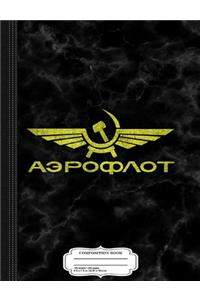 Vintage Aeroflot Composition Notebook