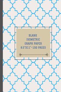 Blank Isometric Graph Paper 8.5x11 - 150 Pages