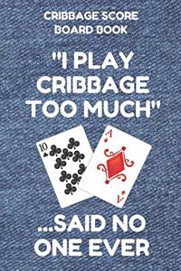 Cribbage Score Board Book