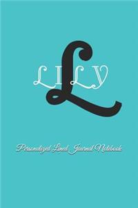 Lily Personalized Lined Journal Notebook