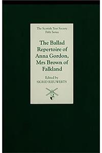 Ballad Repertoire of Anna Gordon, Mrs Brown of Falkland