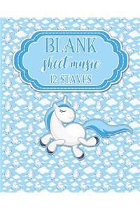 Blank Sheet Music - 12 Staves