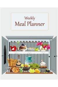 Meal Planner: Weekly Food Planner / Log - Journal / Diary of Meals - 8 X 10 - Removable Shopping List / Bookmark