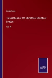 Transactions of the Obstetrical Society of London
