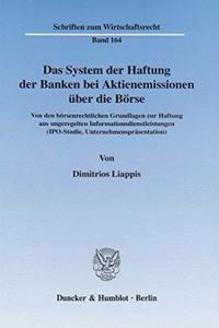 Das System Der Haftung Der Banken Bei Aktienemissionen Uber Die Borse