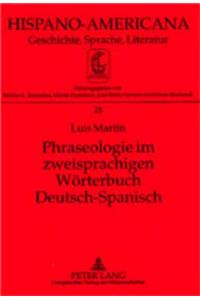 Phraseologie im zweisprachigen Woerterbuch Deutsch-Spanisch