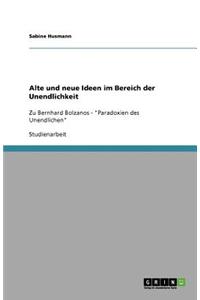 Alte und neue Ideen im Bereich der Unendlichkeit