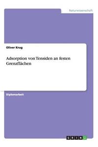 Adsorption von Tensiden an festen Grenzflächen