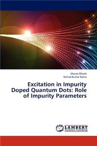 Excitation in Impurity Doped Quantum Dots