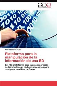 Plataforma Para La Manipulacion de La Informacion de Una Bd