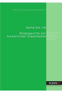 Bindungsstile Bei Koreanischen Erwachsenen