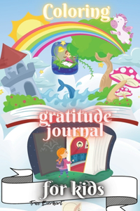 Coloring gratitude journal for kids