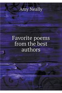 Favorite poems from the best authors