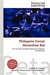 Philippine Forest Horseshoe Bat