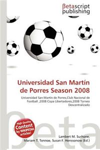 Universidad San Mart N de Porres Season 2008