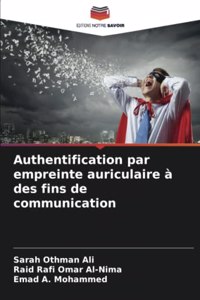 Authentification par empreinte auriculaire à des fins de communication
