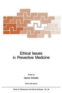 Ethical Issues in Preventive Medicine