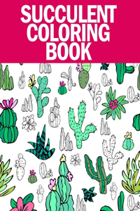 Succulent Coloring Book