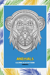 Mandala Coloring Book for Teens - Animals